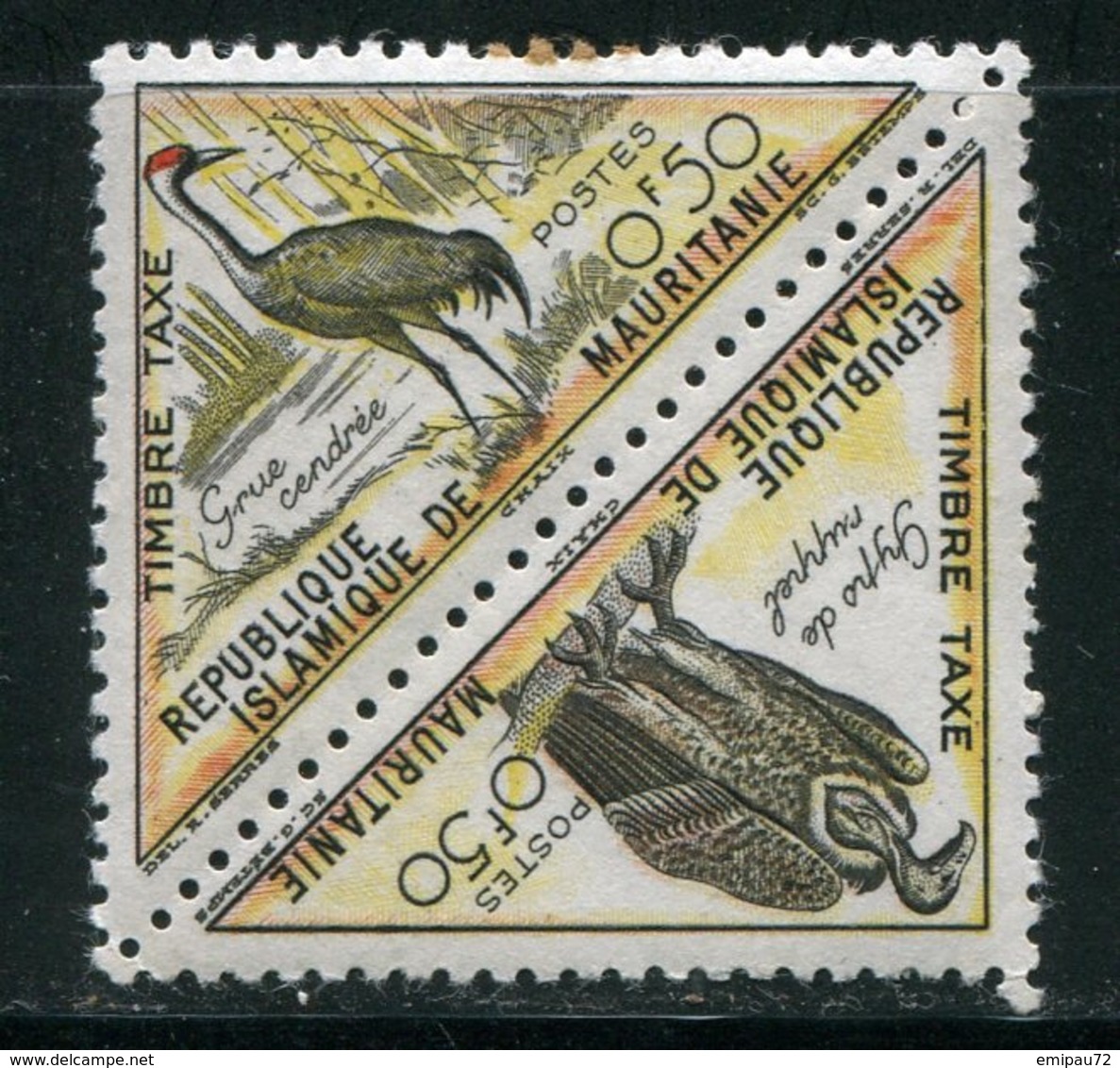 MAURITANIE- Taxe Y&T N°34 Et 35- Neuf Sans Charnière ** (oiseaux) - Mauritanie (1960-...)