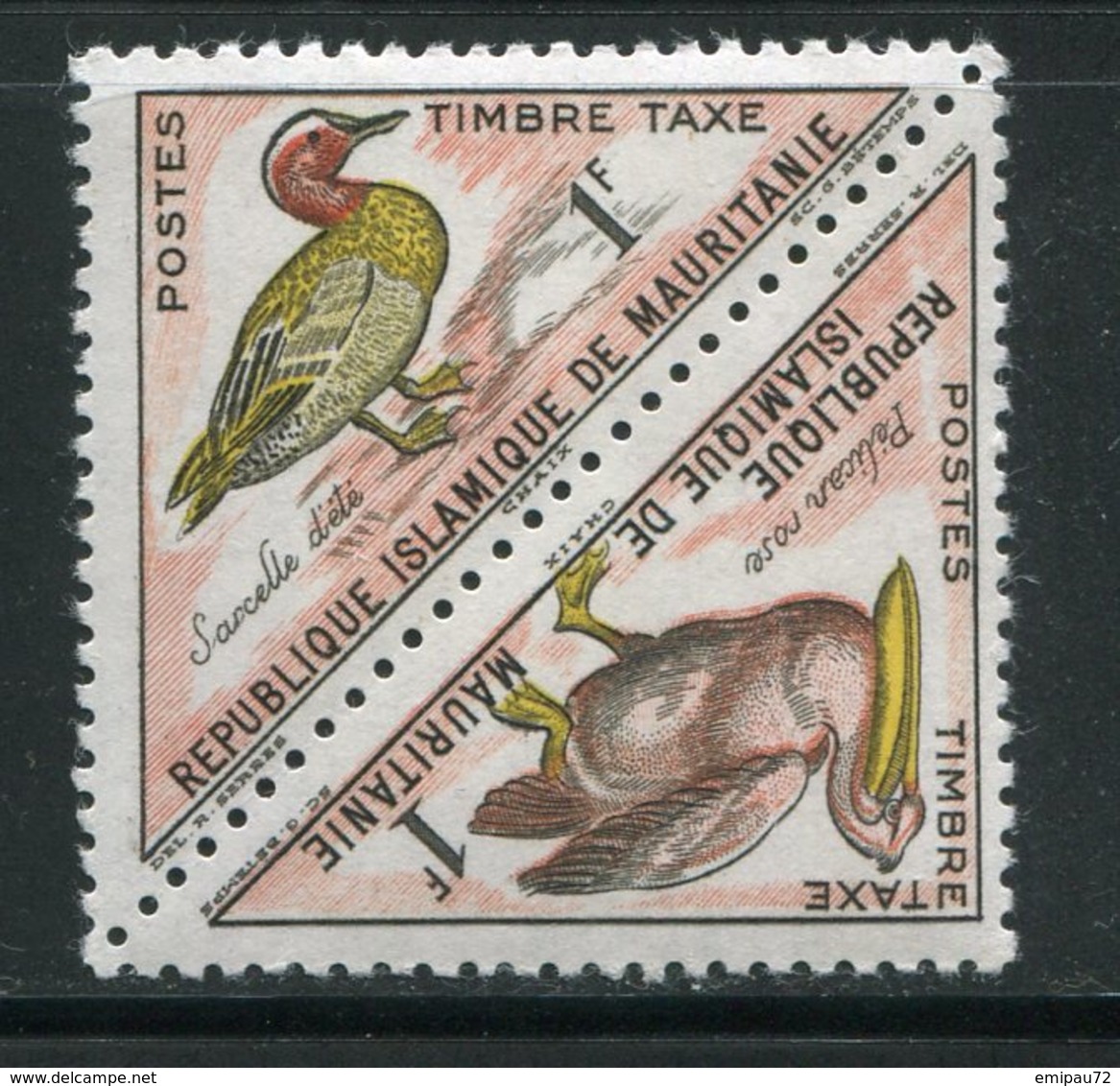 MAURITANIE- Taxe Y&T N°36 Et 37- Neuf Sans Charnière ** (oiseaux) - Mauritanie (1960-...)