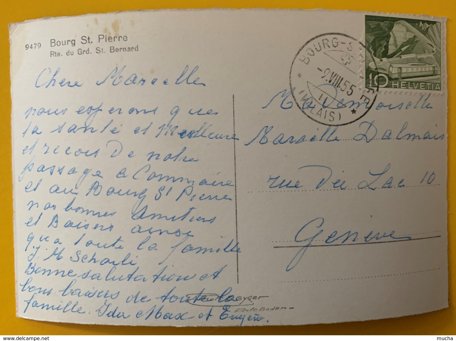 8244 - Bourg St.Pierre 9.08.1955 - Bourg-Saint-Pierre 