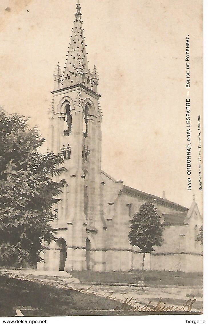 Bo/     33    Ordonnac    Place De L'église - Autres & Non Classés