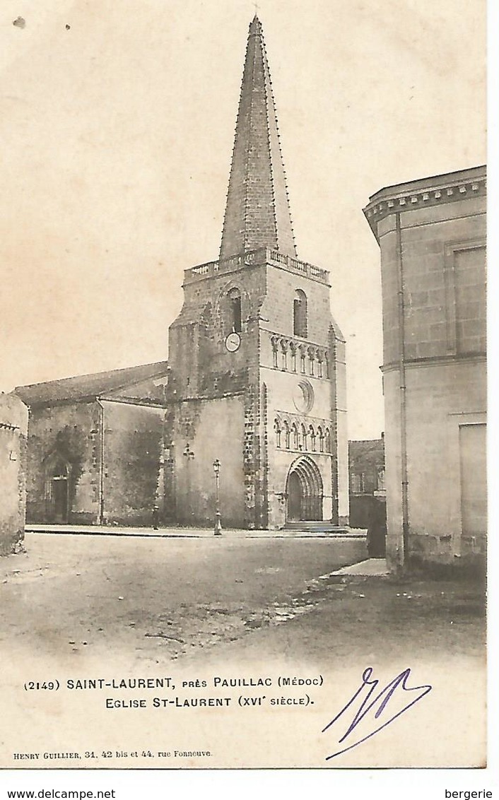 Bo/     33   Saint-laurent         Place De L'église - Autres & Non Classés