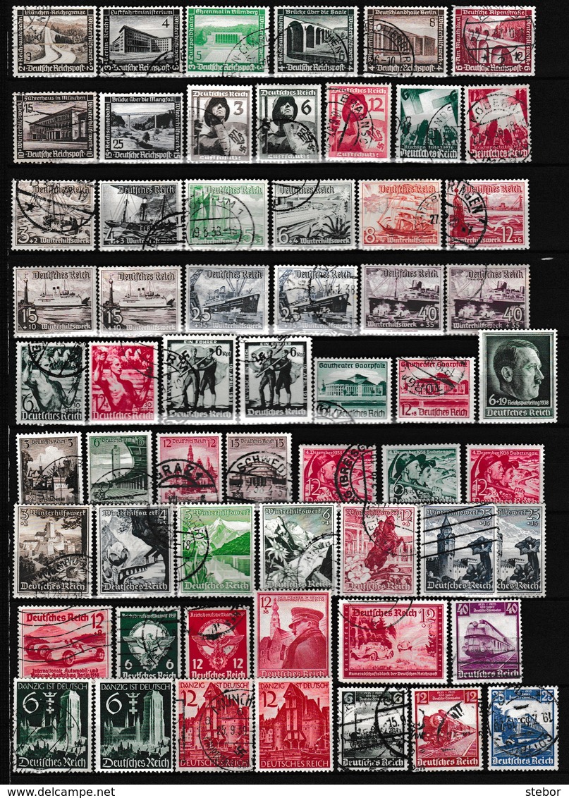Duitse Rijk Kleine Verzameling Gestempeld, Zeer Mooi Lot 4168 - Collezioni (senza Album)