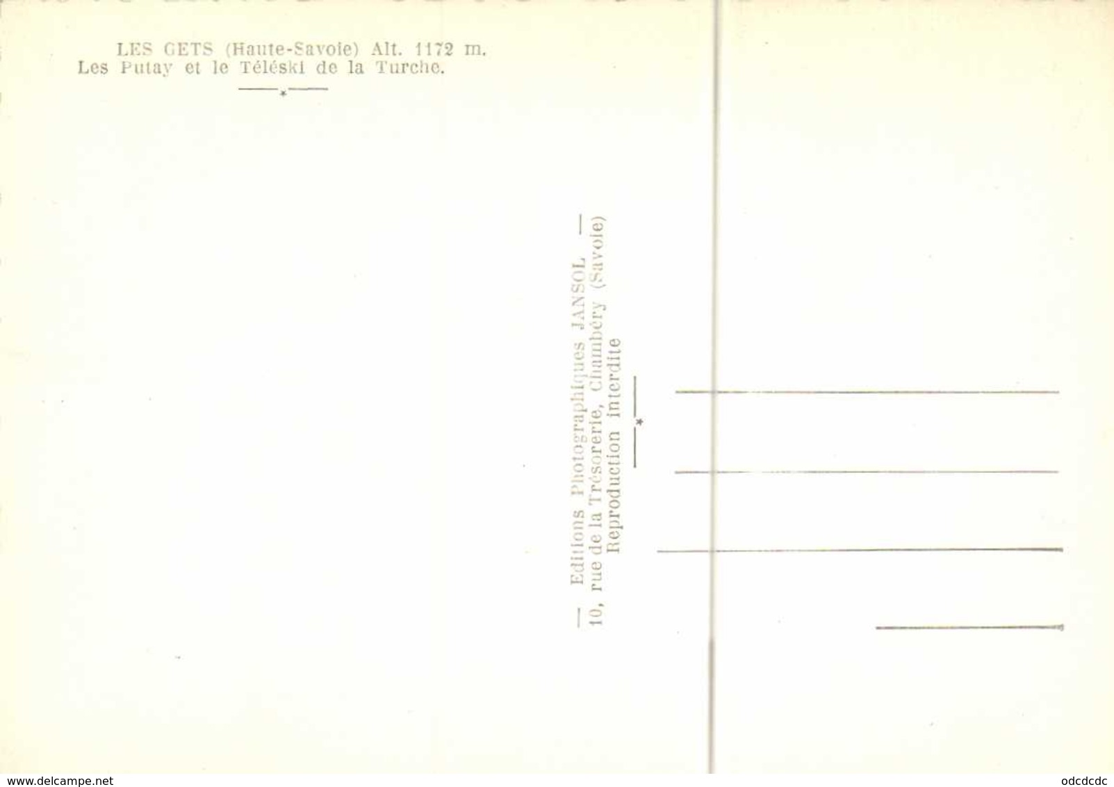 CPSM  Grand Format  LES GETS  (Haute Savoie) Alt 1172m Les Putay Et Le Teleski De La Turche RV - Les Gets