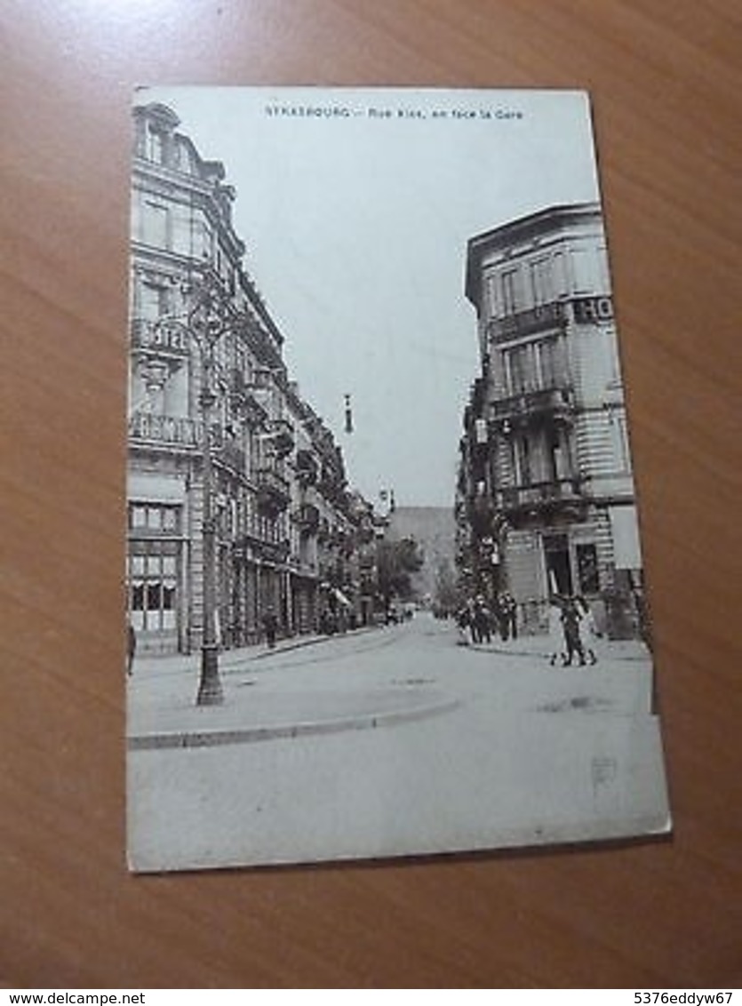 CPA-Strasbourg-Rue Kiss; En Face De La Gare-Rue Du Maire Kuss-Alsace - 1901-1940