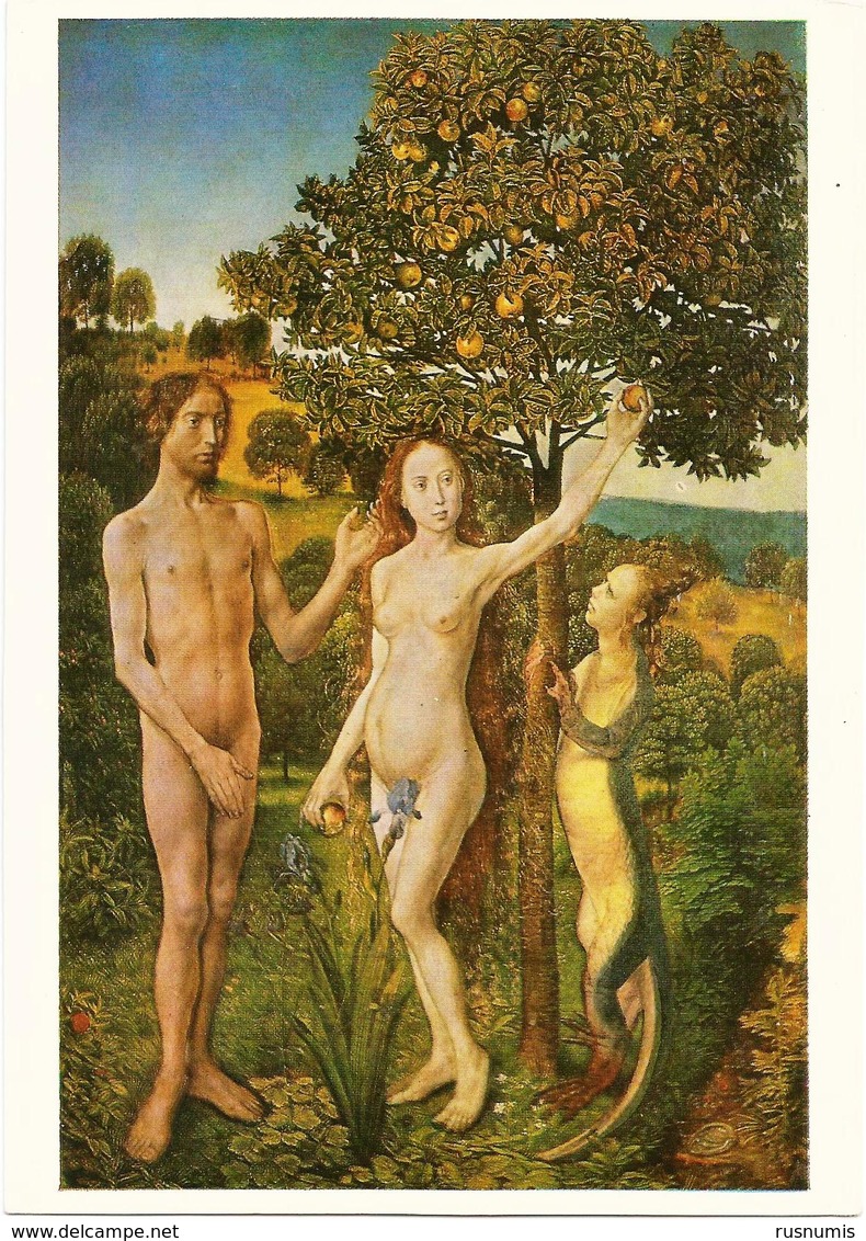 GERMANY - Allemagne - Deutschland Hugo Van Der Goes "Fall Of Man" Adam And Eve - Autres & Non Classés
