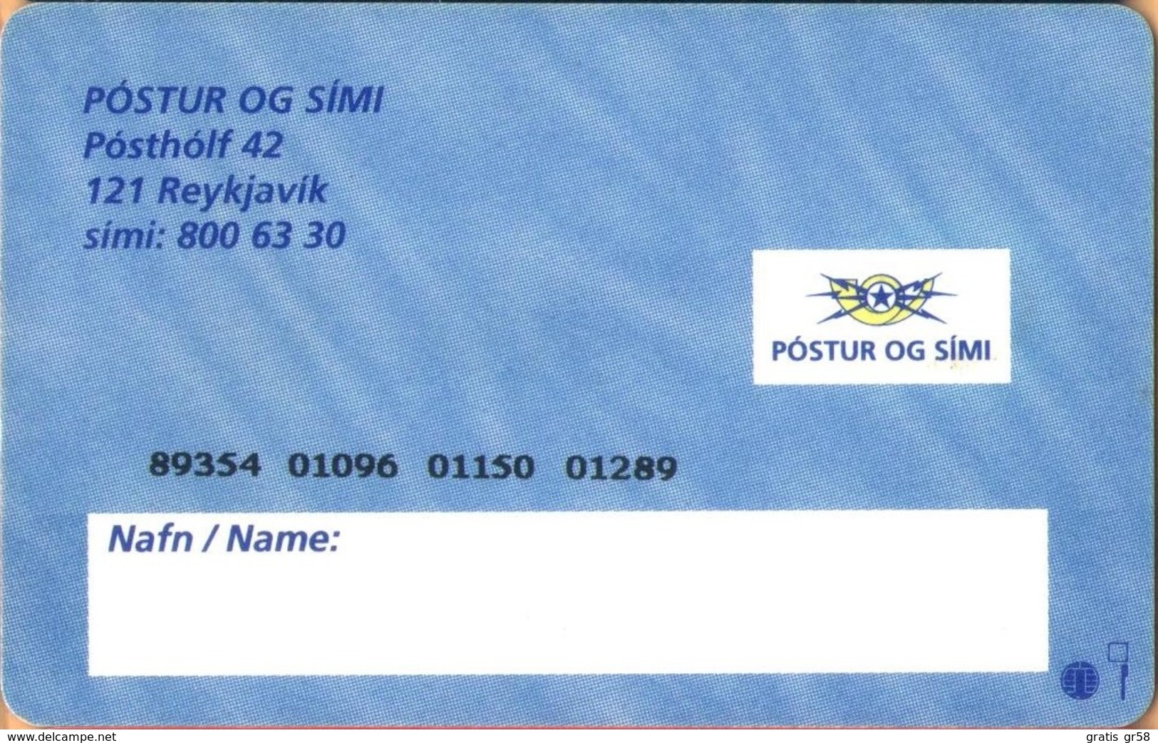 Iceland - IS-SIM-GSM-0002, Siminn - GSM / SIM, Mountain, Mint Unused - Islanda