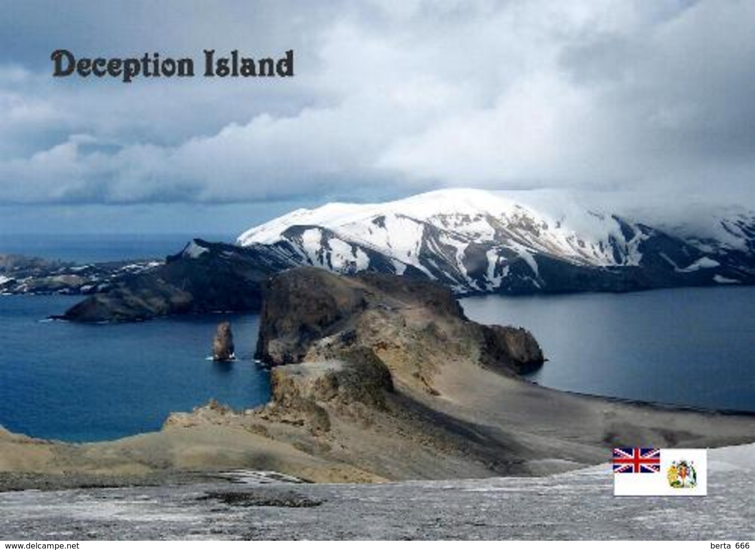 Antarctica Deception Island View New Postcard Antarktik AK - Sonstige & Ohne Zuordnung