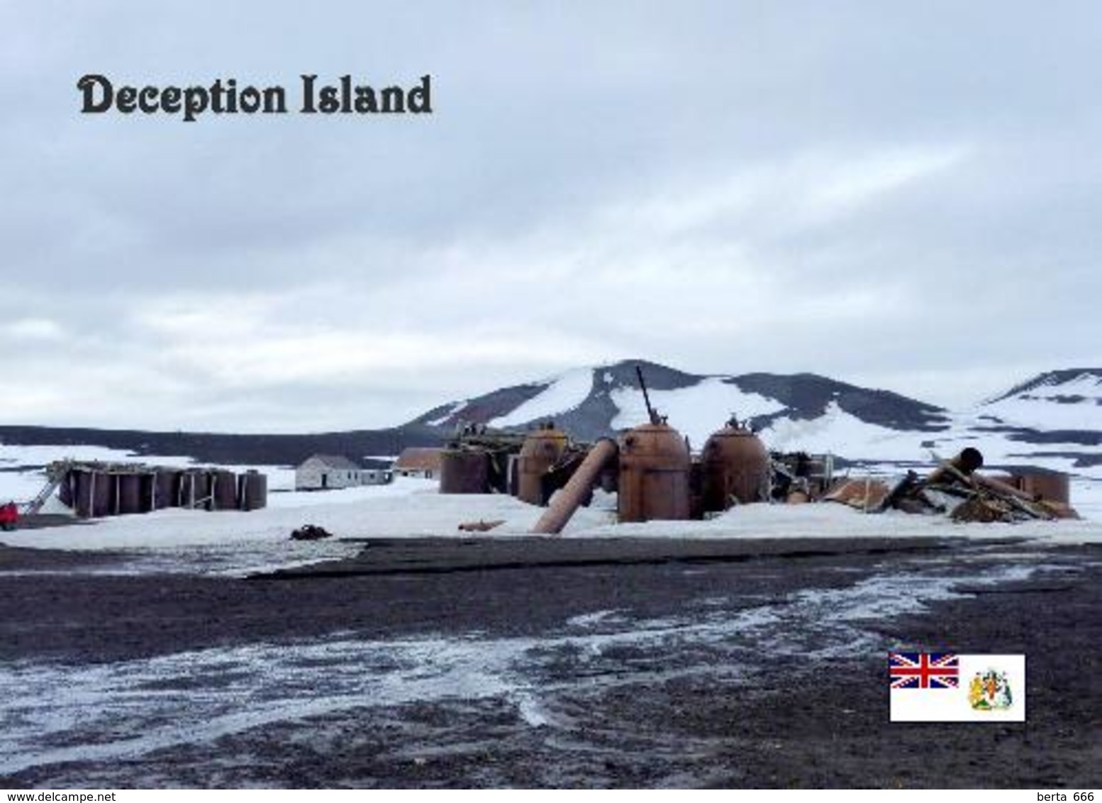 Antarctica Deception Island Whaling Station New Postcard Antarktik AK - Sonstige & Ohne Zuordnung