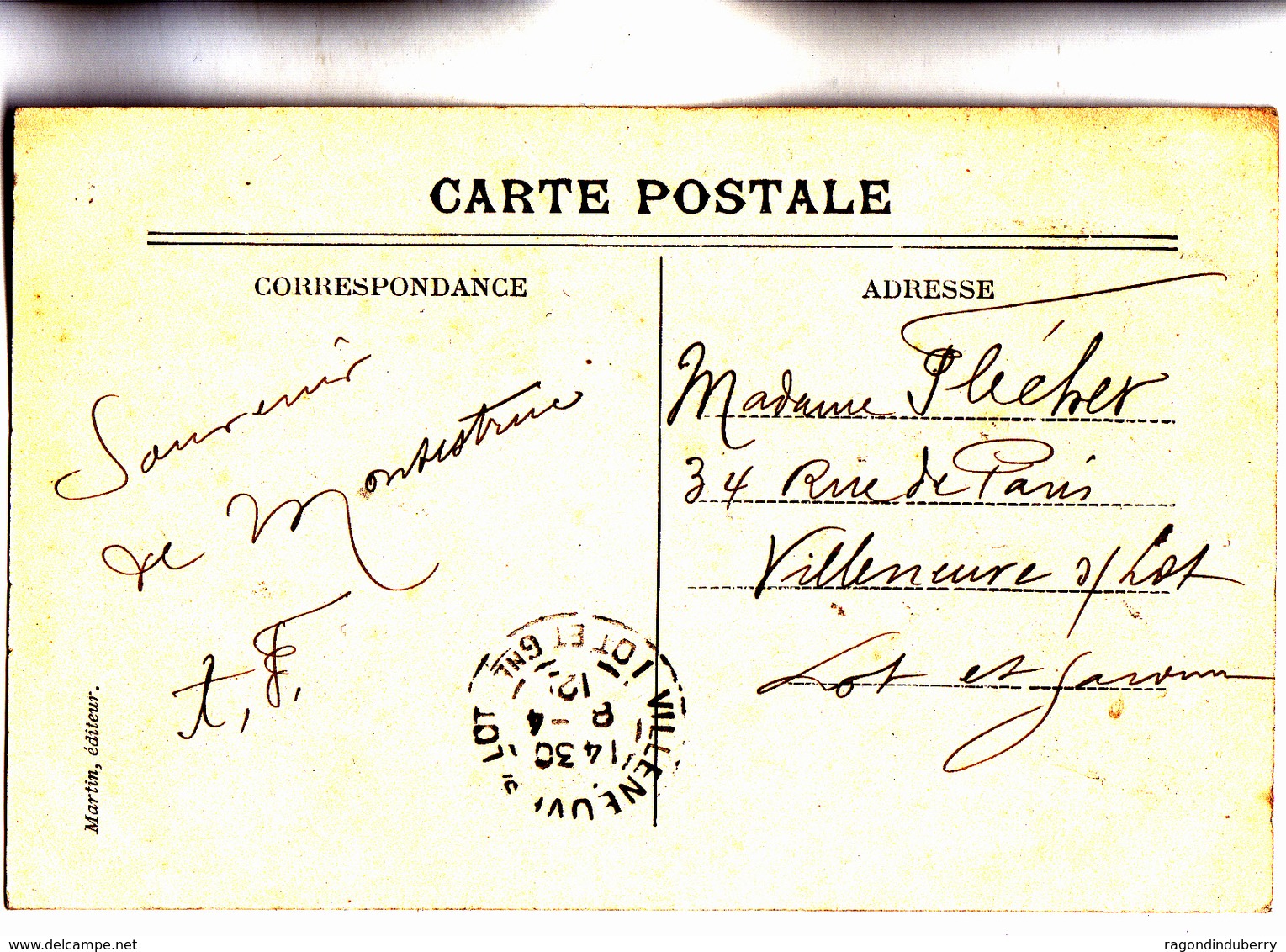CPA - 32 - MONTRESTUC - "Le Gers Illustré" - La Promenade - Centre Du Village, Voiture De Tourisme - Bel état 1910 - - Autres & Non Classés