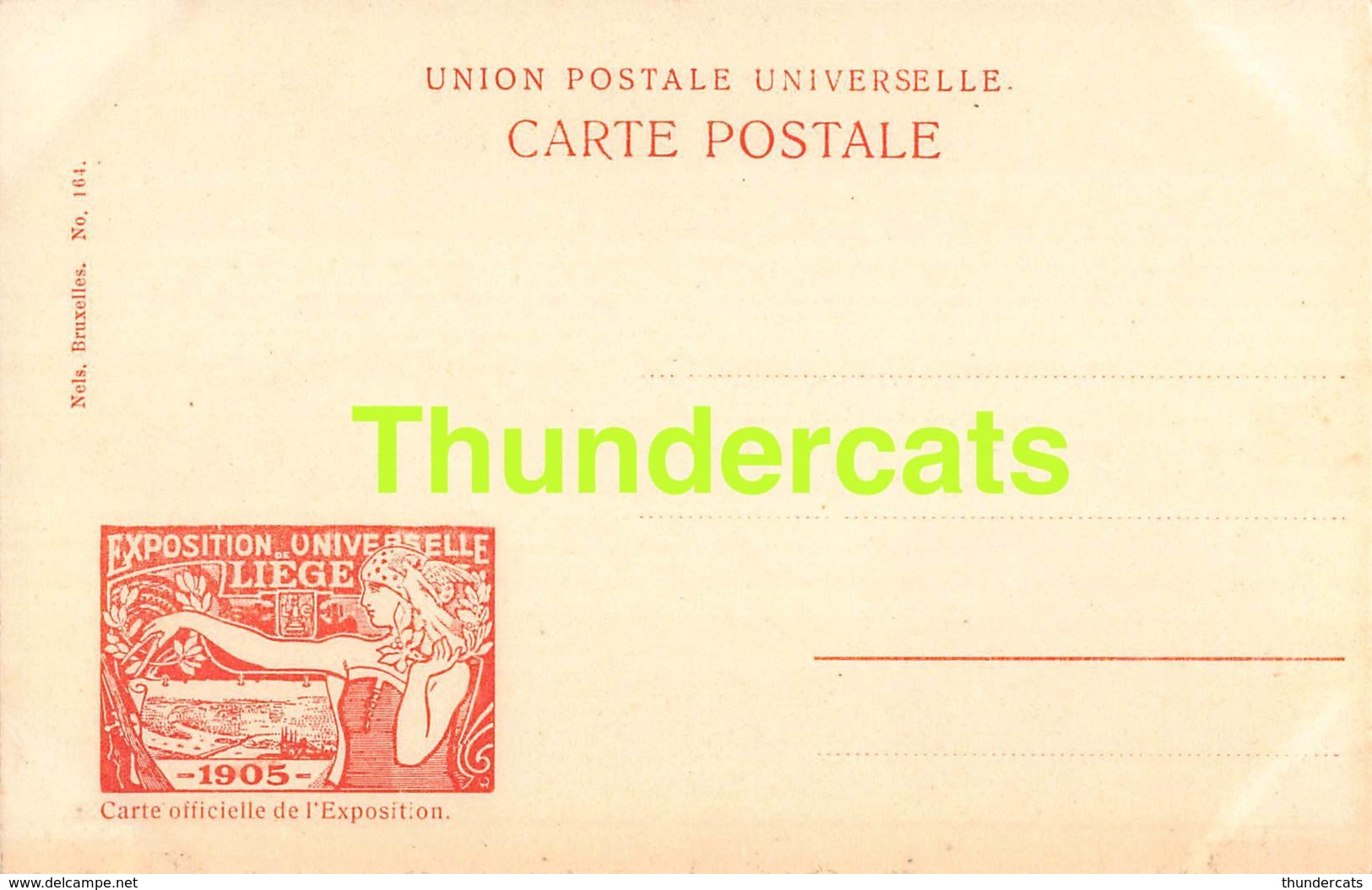 CPA CARTE OFFICIELLE DE L'EXPOSITION UNIVERSELLE LIEGE 1905 NELS NO 164 PONT EN BETON ARMEE - Expositions