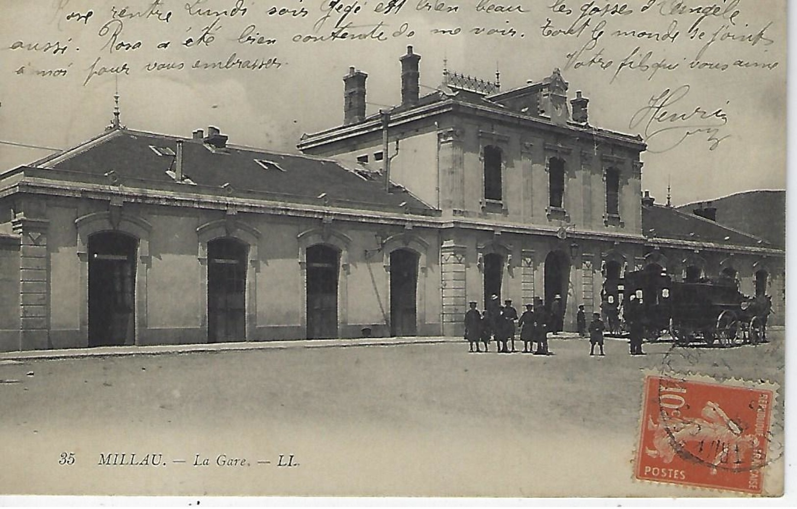 Millau-la Gare-ambulant Beziers à Severac - Millau