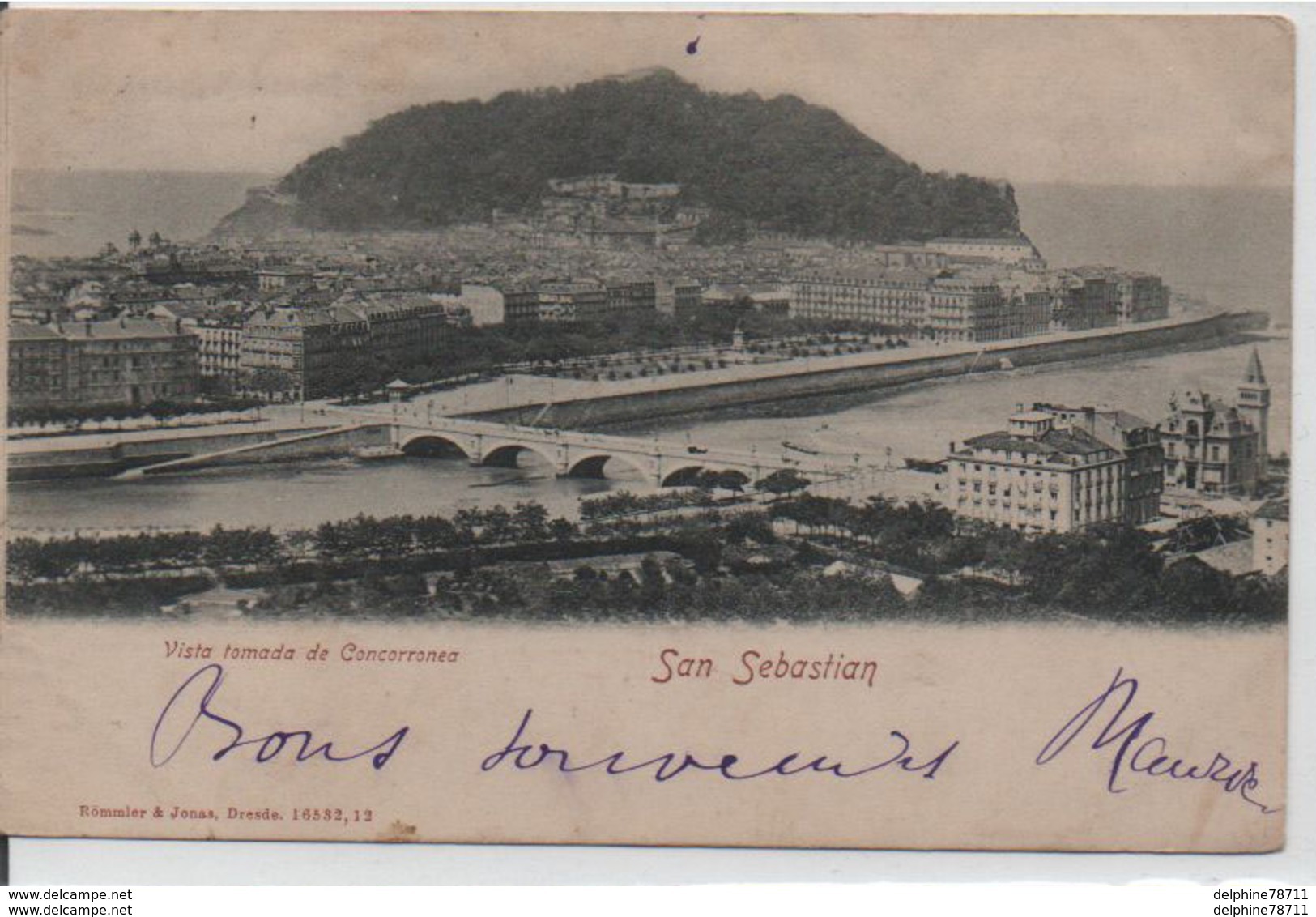 San Sebastian- Vista Tomada De Concorronea - Guipúzcoa (San Sebastián)