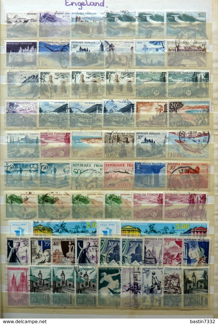 France collection/stock in 2 stockbooks (oblitere) + 4 carnets 1963/1966 neuf