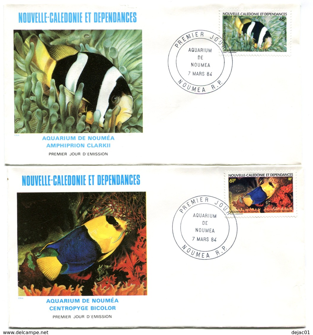 Nouvelle Calédonie - FDC Yvert PA 236 & 237 Aquarium Nouméa - X 1015 - FDC