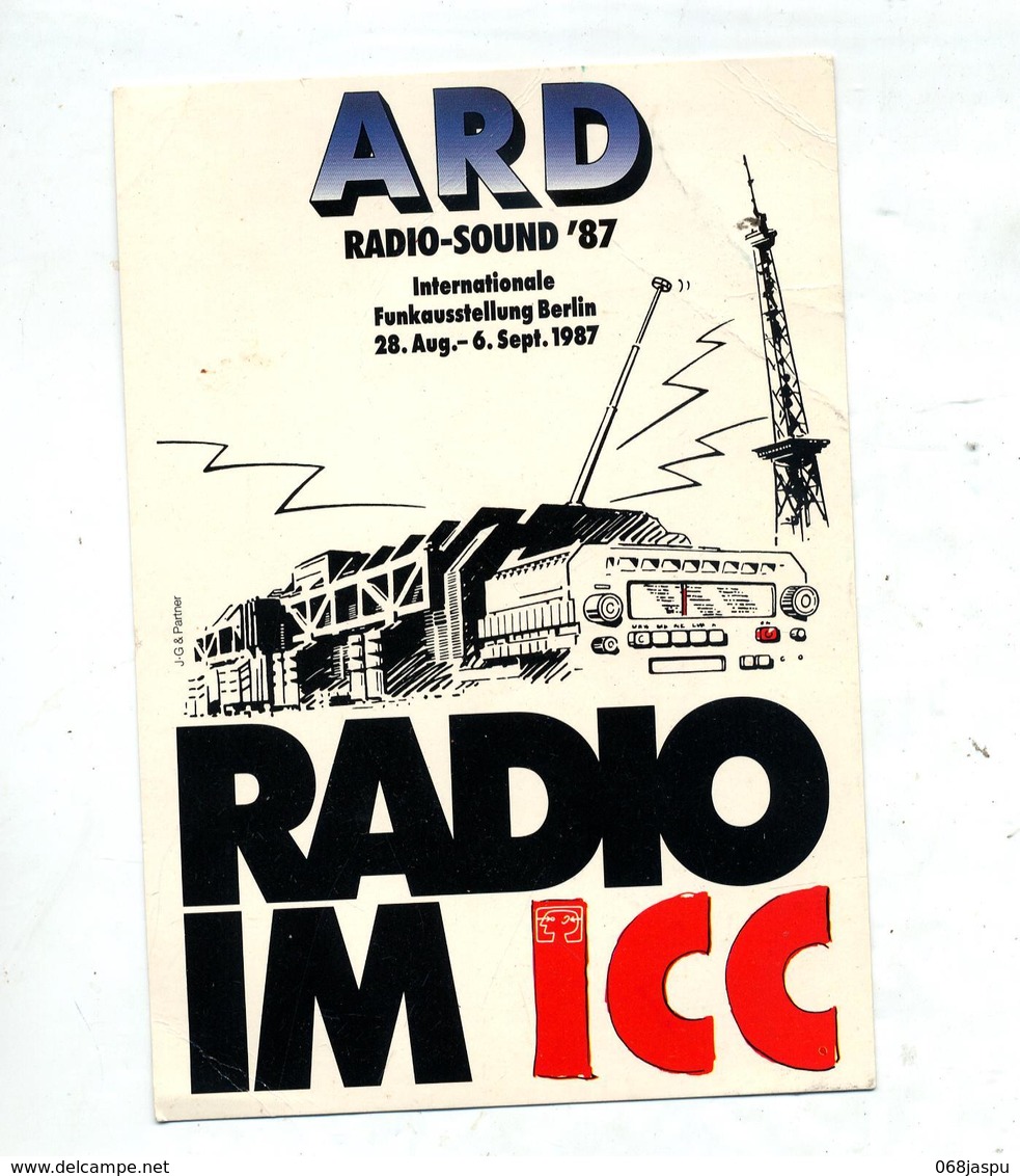 Carte Cachet Berlin Exposition Radio Illustré Ard Radio Sound 87 - Macchine Per Obliterare (EMA)