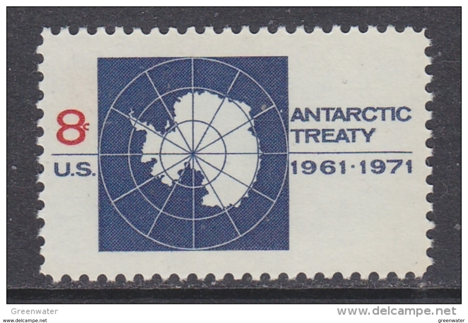 USA 1971 Antarctic Treaty 1v ** Mnh (42343B) - Unused Stamps