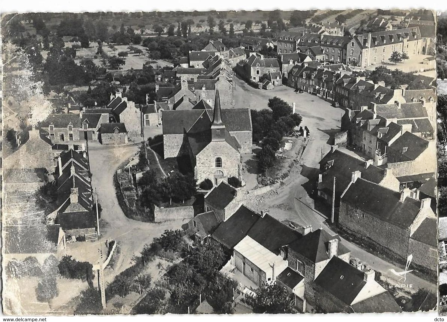 En Avion  Au-dessus De ...  CREHEN Le Bourg  Lapie 4, Envoi 1961 - Créhen