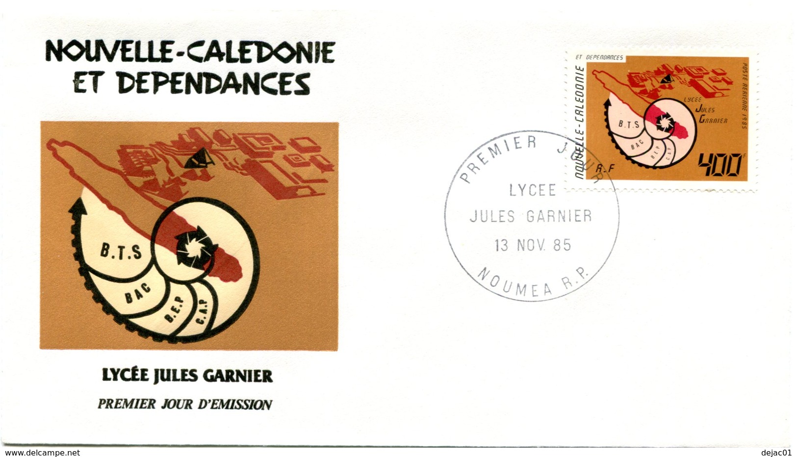 Nouvelle Calédonie - FDC Yvert PA 249 Lycée Garnier - X 1022 - FDC