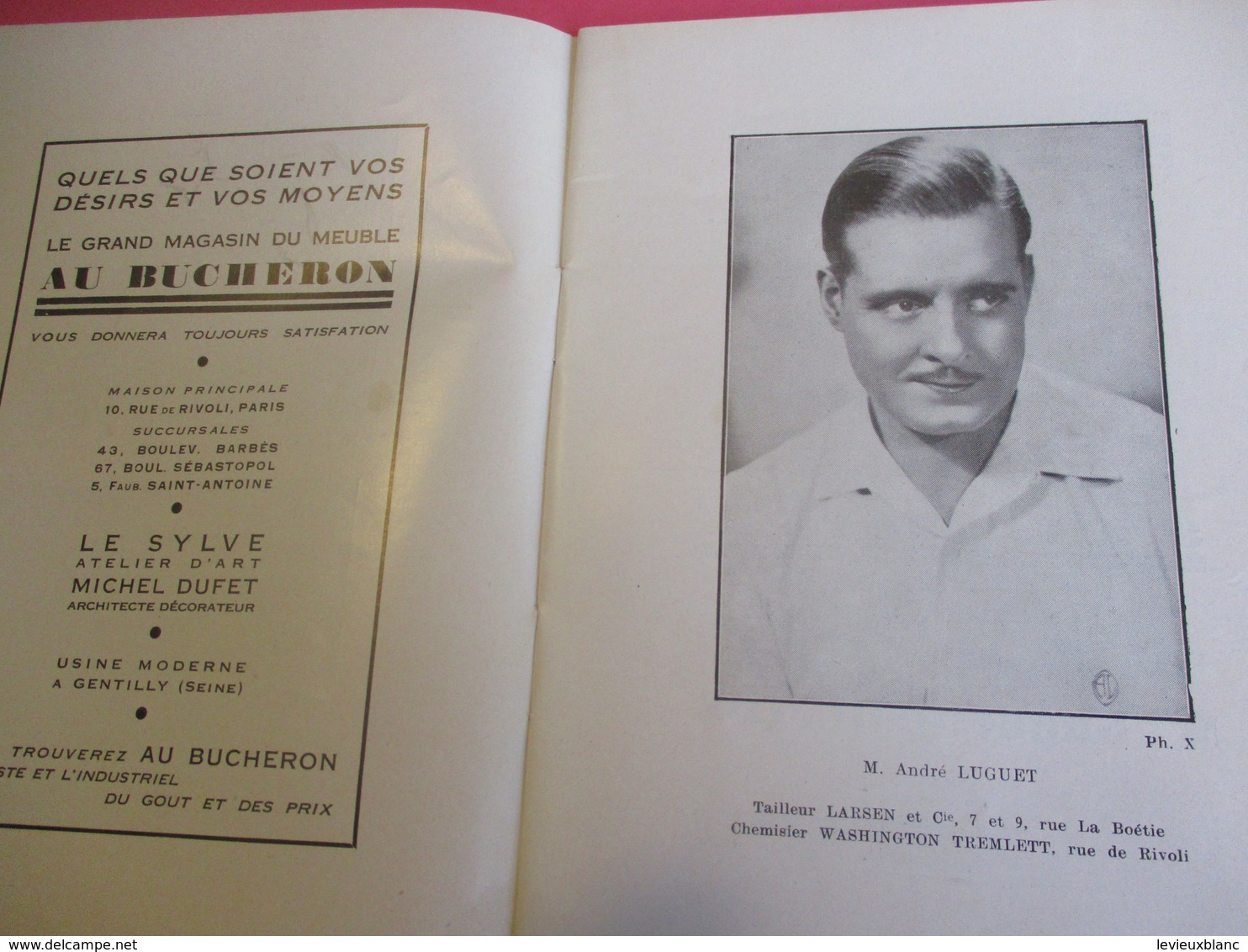 Programme Théâtre/MARIGNY/Léon VOLTERRA/L'Ecole Des Contribuables/Verneuil-Berr/André LUGUET/SATURNIN-FABRE/1934 PROG221 - Programma's