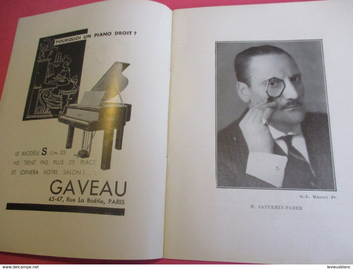 Programme Théâtre/MARIGNY/Léon VOLTERRA/L'Ecole Des Contribuables/Verneuil-Berr/André LUGUET/SATURNIN-FABRE/1934 PROG221 - Programma's