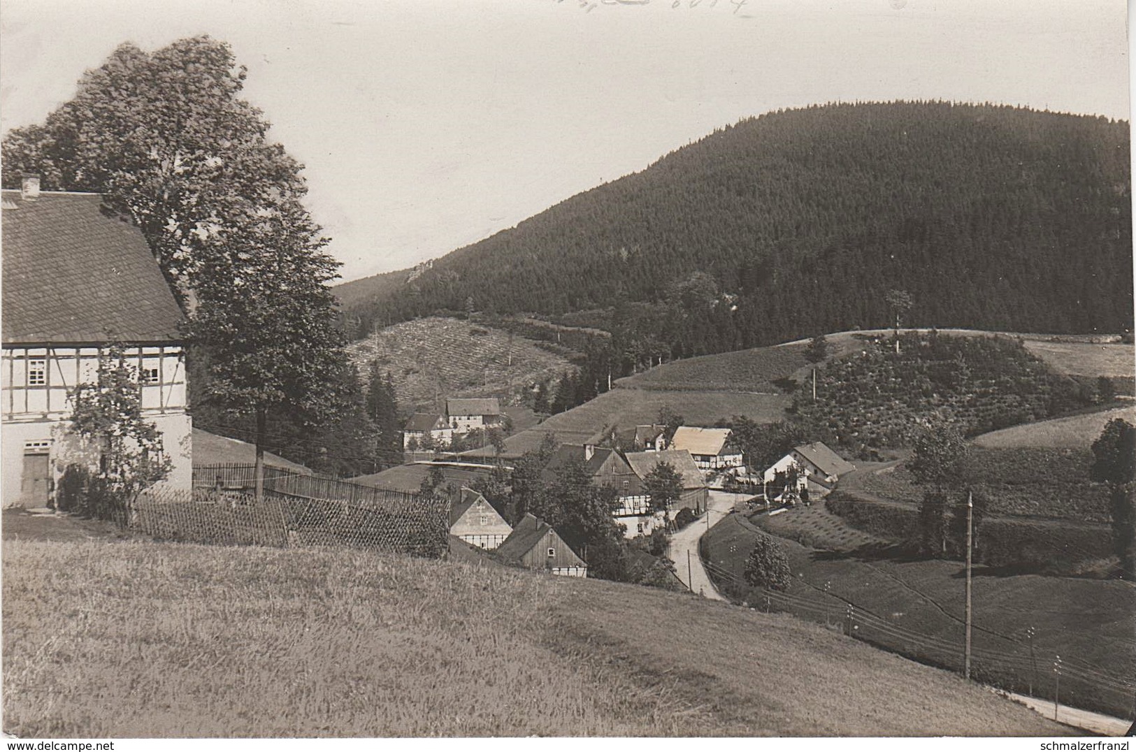 Foto Rohling Für AK Sosa Himmelfahrt Bockauer Straße ? A Eibenstock Aue Bockau Tröger Vogel Schwarzenberg Erzgebirge - Sosa