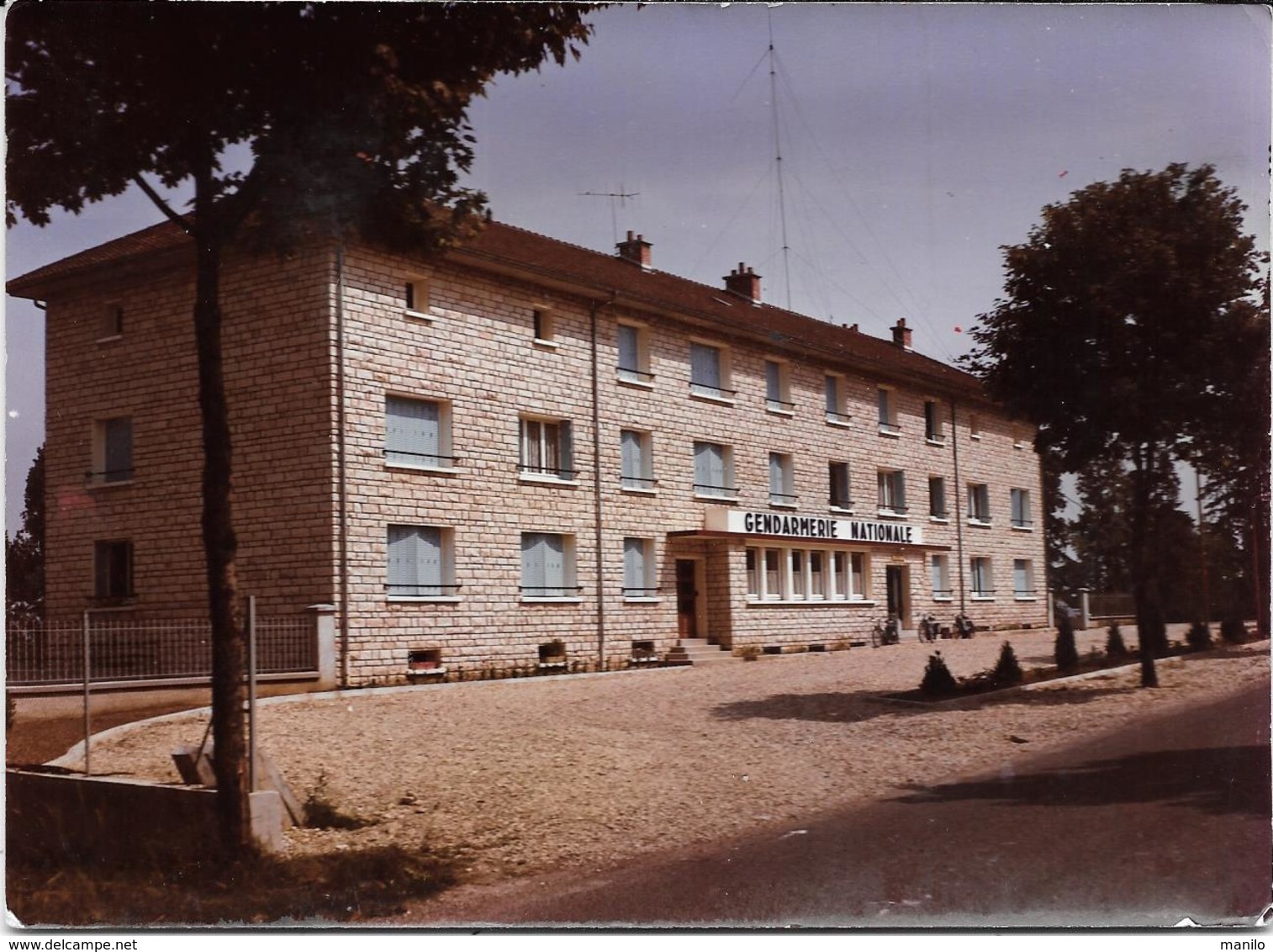 SERMAIZE Les BAINS (Marne)  LA GENDARMERIE - Photo Originale Unique 22/7/1964              Lussiez/COMBIER CIM àMACON - Lieux