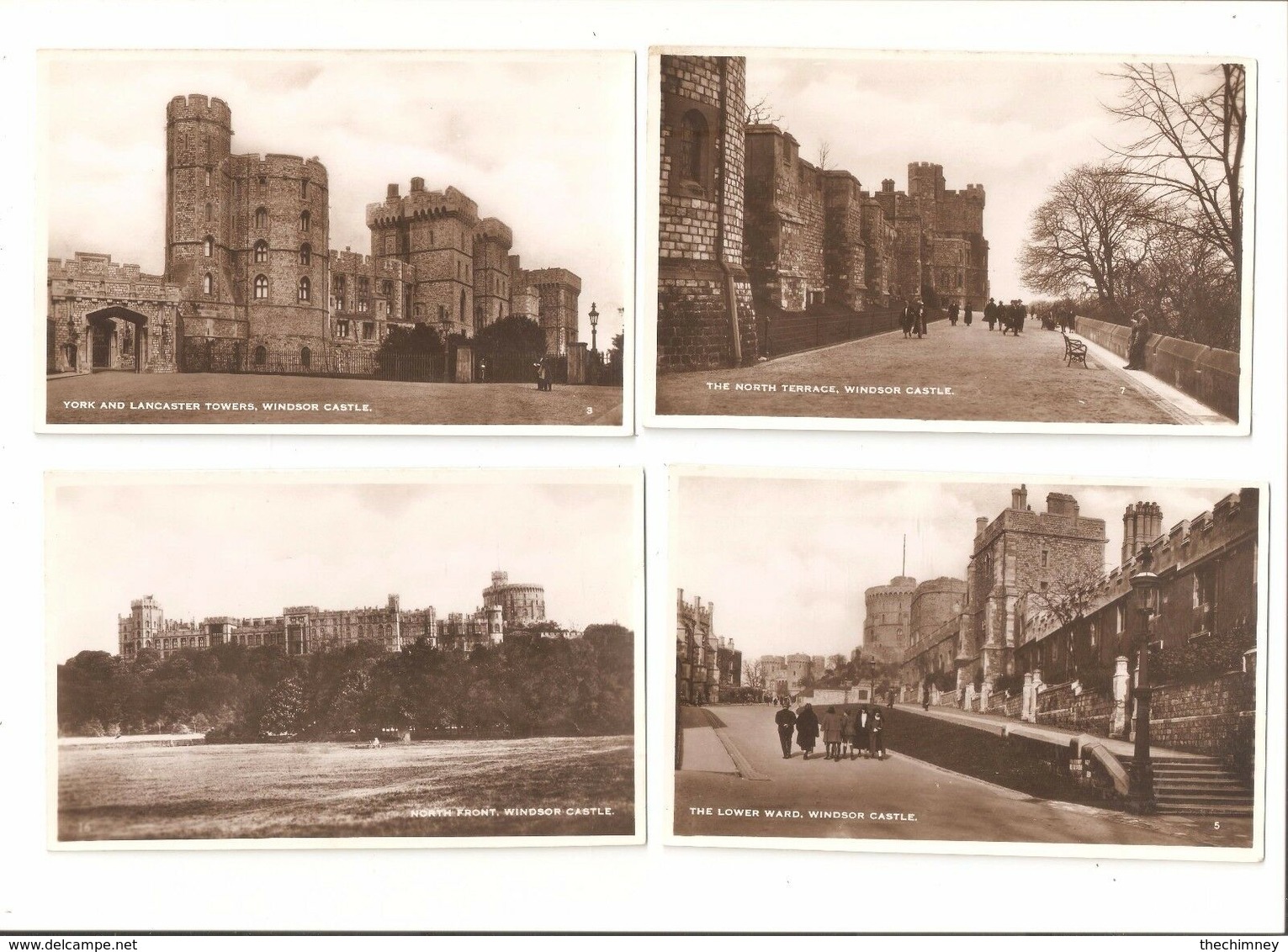 FOUR  POSTCARDS OF WINDSOR CASTLE BERKSHIRE - Windsor Castle