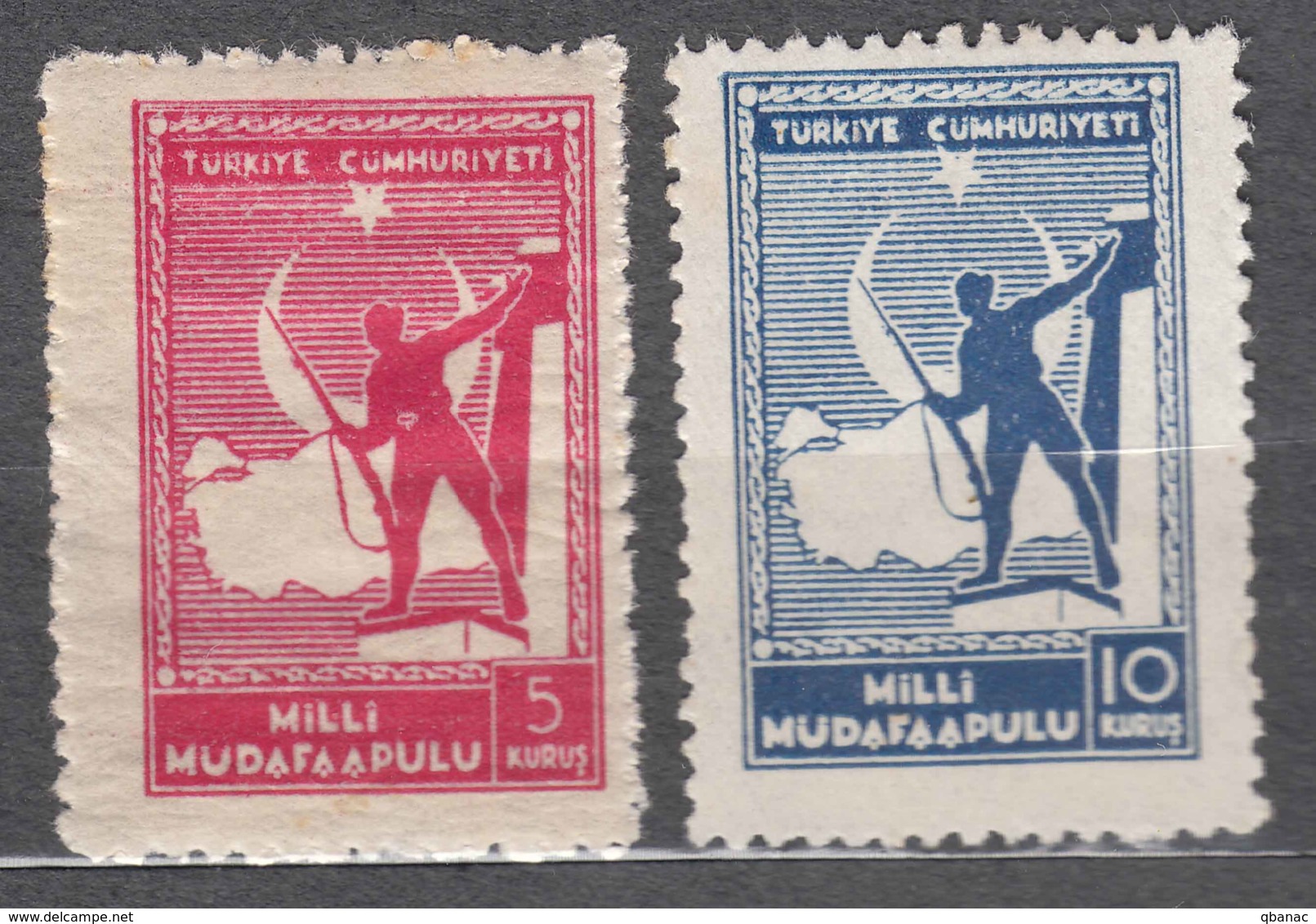 Turkey 1941/1942 Charity Mi#65,66 Mint Hinged, Key Stamps - Neufs