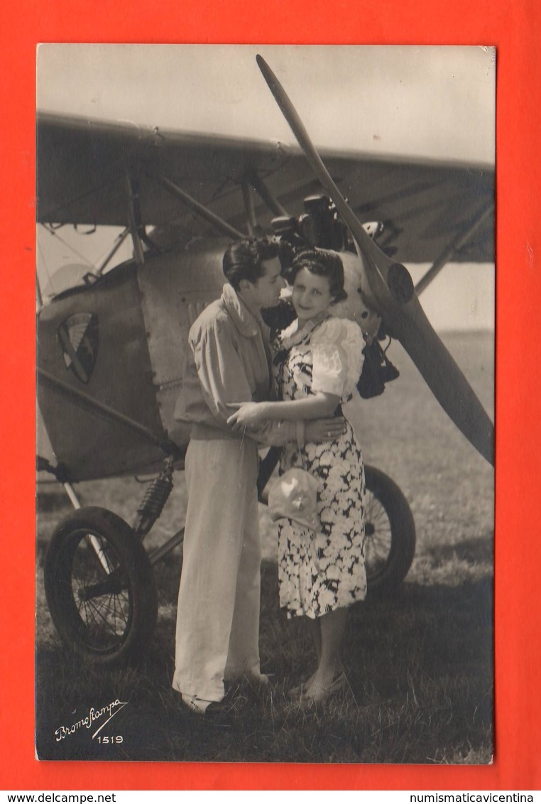Aerei & Amore  Avions Et L'amour Aviones Y Amor Airplanes And Love Cpa 1941 - Couples