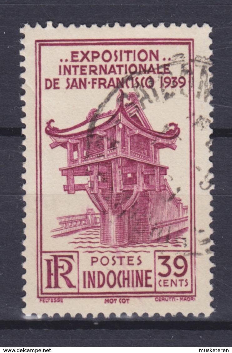 Indochina Indochine 1939 Mi. 243   39c. Ausstellung Exhibition Exposition, San Francisco Môt-Cót-Pagode - Gebraucht
