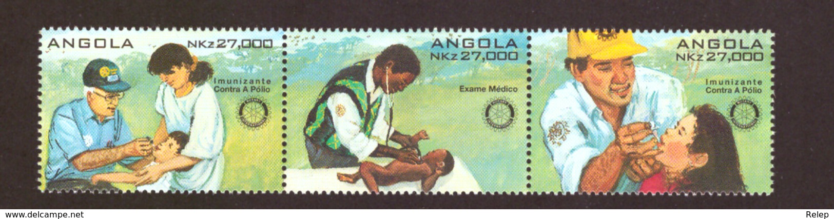 Angola 1995 - The 90th Anniversary Of The Rotary International  # MNH #  Portuguese Inscription Cv = € 8.00 - Angola