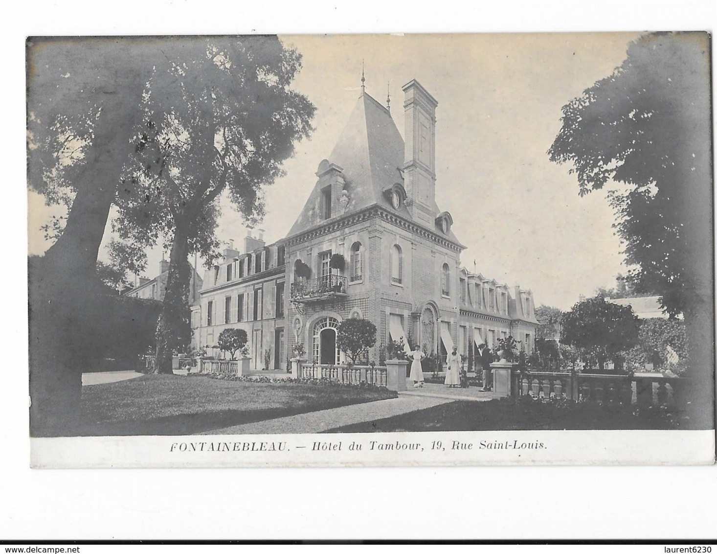 Fontainebleau - Hôtel Du Tambour - 19, Rue Saint-Louis - édit. Non Identifié  + Verso - Fontainebleau