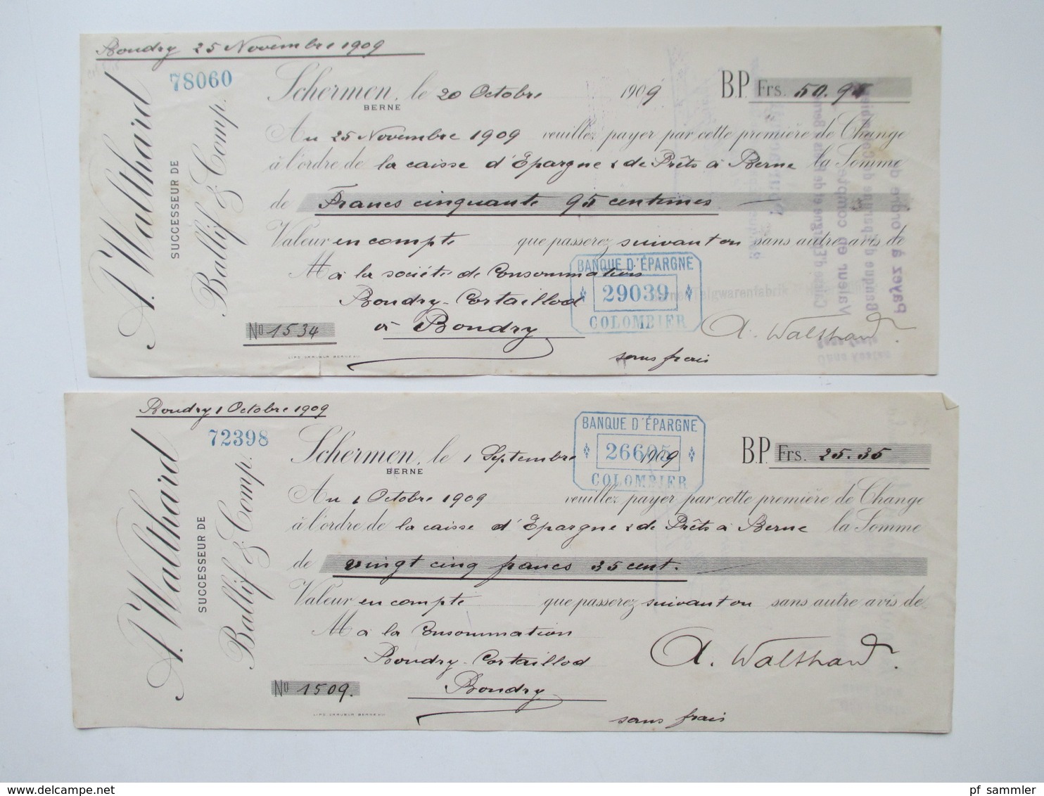 Schweiz 1900 - 1966 Wechsel / Dokumente viele mit Stempelmarken / Fiskalmarken. Insgesamt ca. 100 Stück! Revenues
