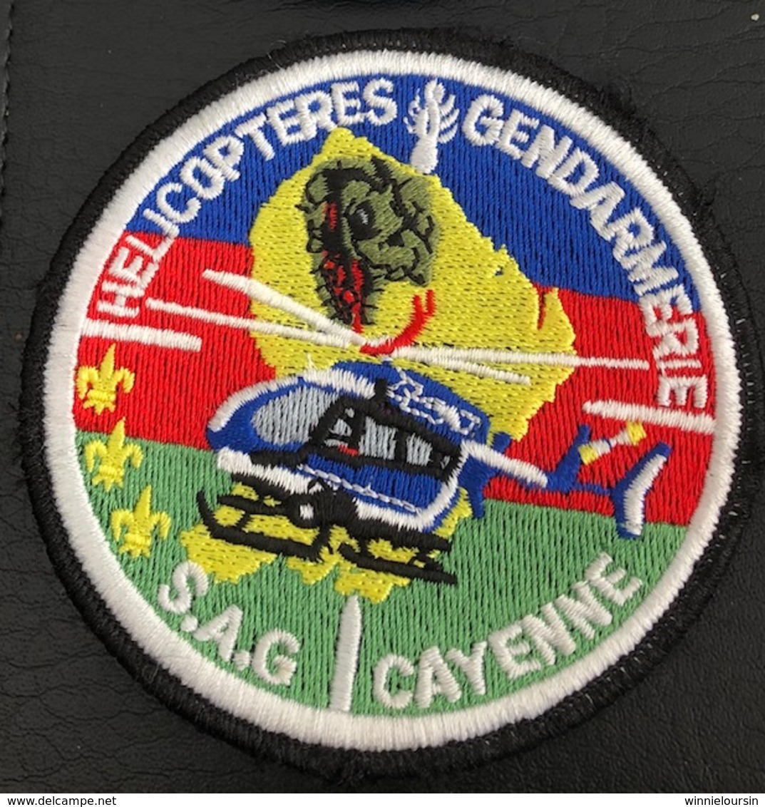 ECUSSON HELICOPTERES GENDARMERIE : SAG DE CAYENNE - Politie & Rijkswacht