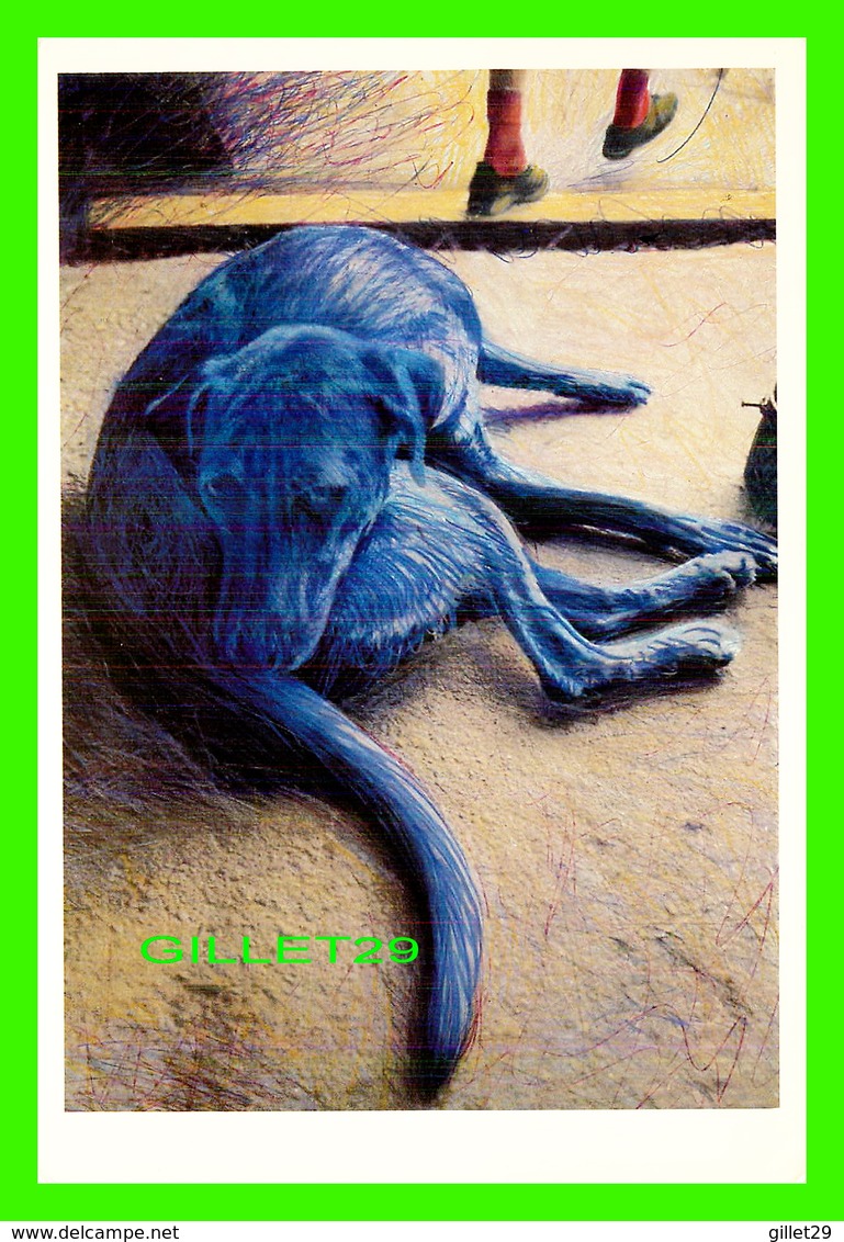 ILLUSTRATEURS - SUSAN KING - BLUE DOG - PHOTO-DRAWING IN 1983 - CHIEN BLEU - - Autres & Non Classés