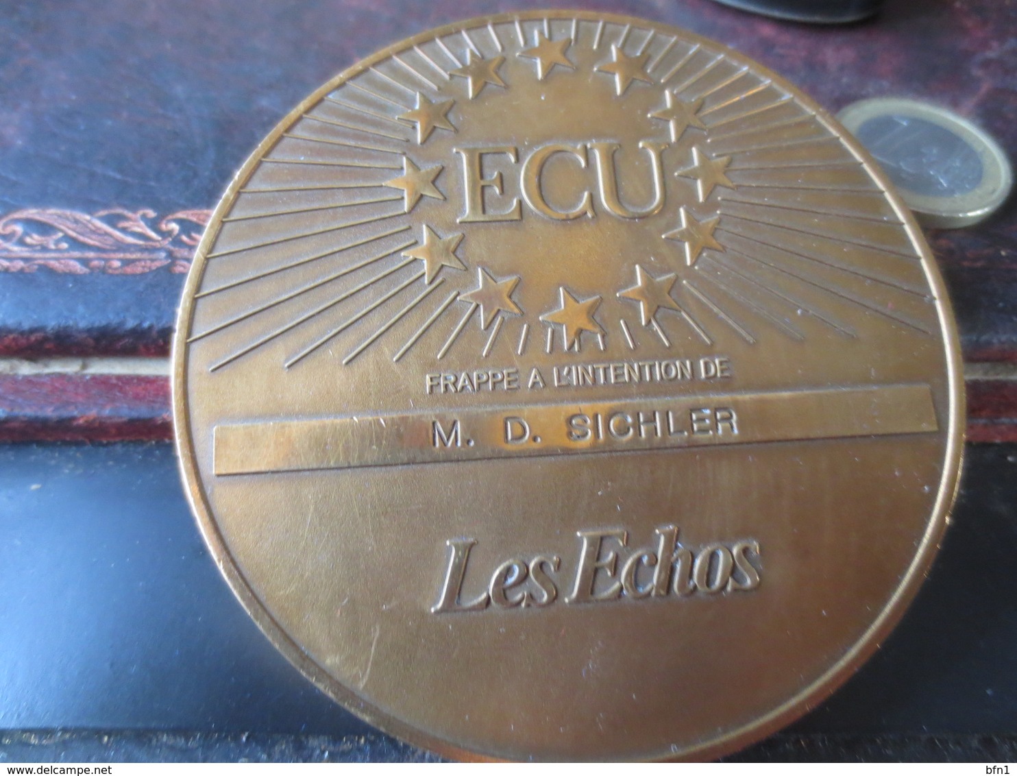 MEDAILLE - ECU - LES ECHOS - 1993- MARCHE UNIQUE EUROPÉEN- VOIR PHOTOS - Euros Of The Cities