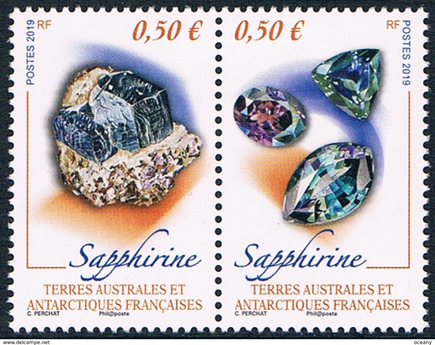 TAAF - Minéraux : Sapphirine (année 2019) ** - Minéraux