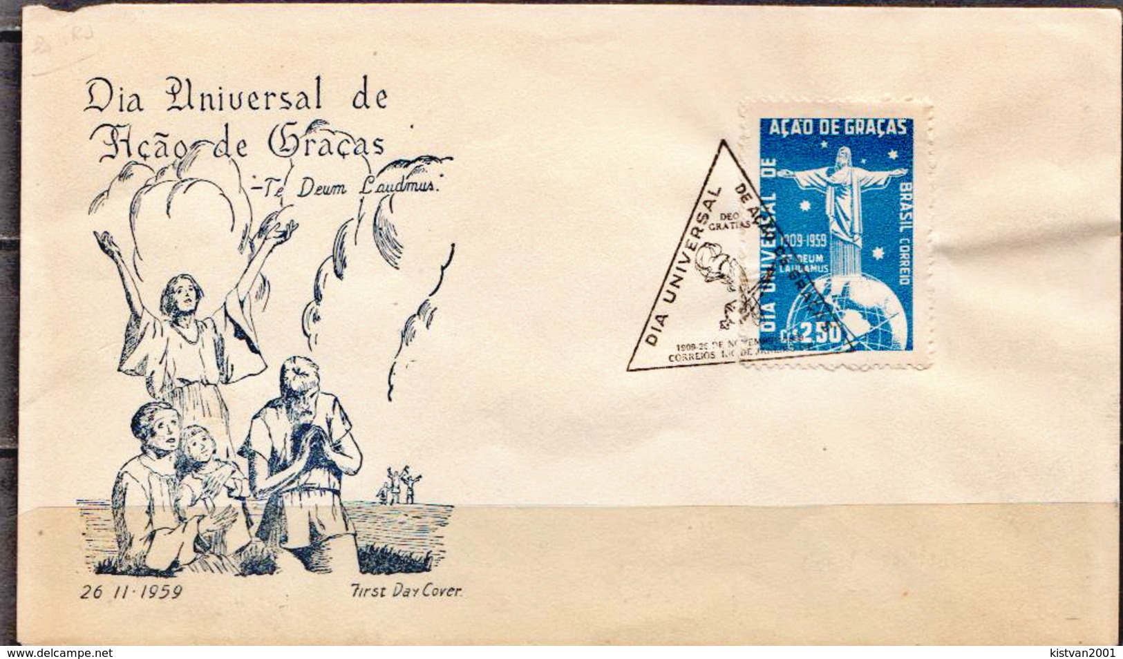 Brazil Stamp On FDC - Christianity