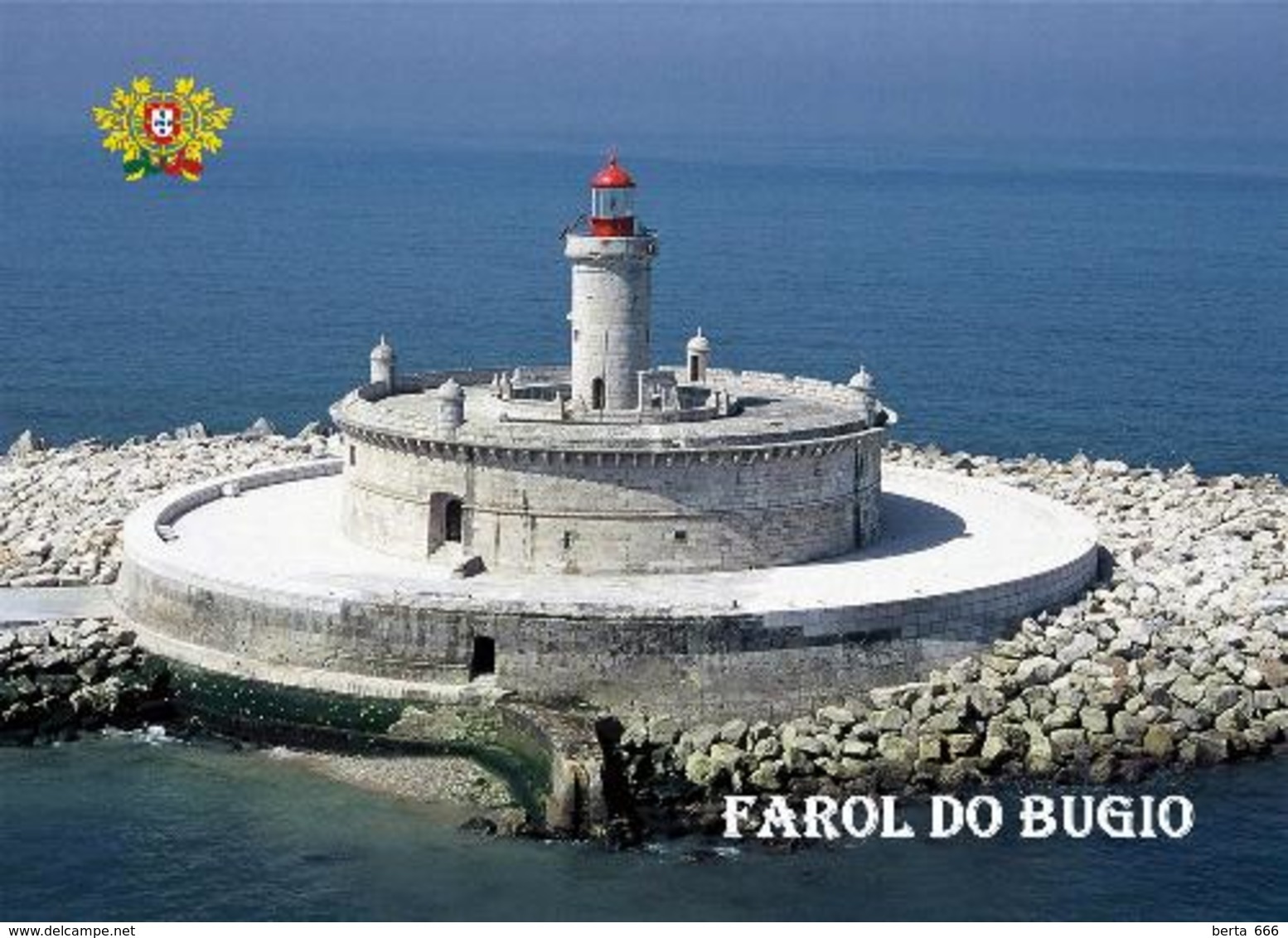 AK Leuchturm Portugal Lisbon Bugio Lighthouse New Postcard - Fari
