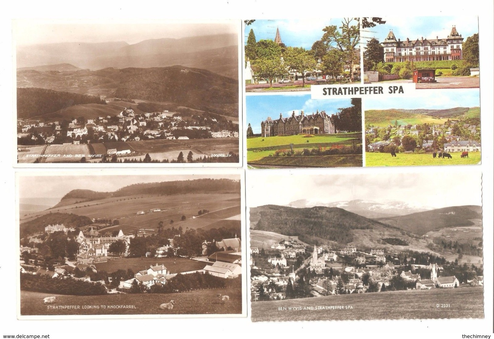 FOUR STRATHPEFFER ROSS & CROMARTY SCOTLAND POSTCARDS - Ross & Cromarty