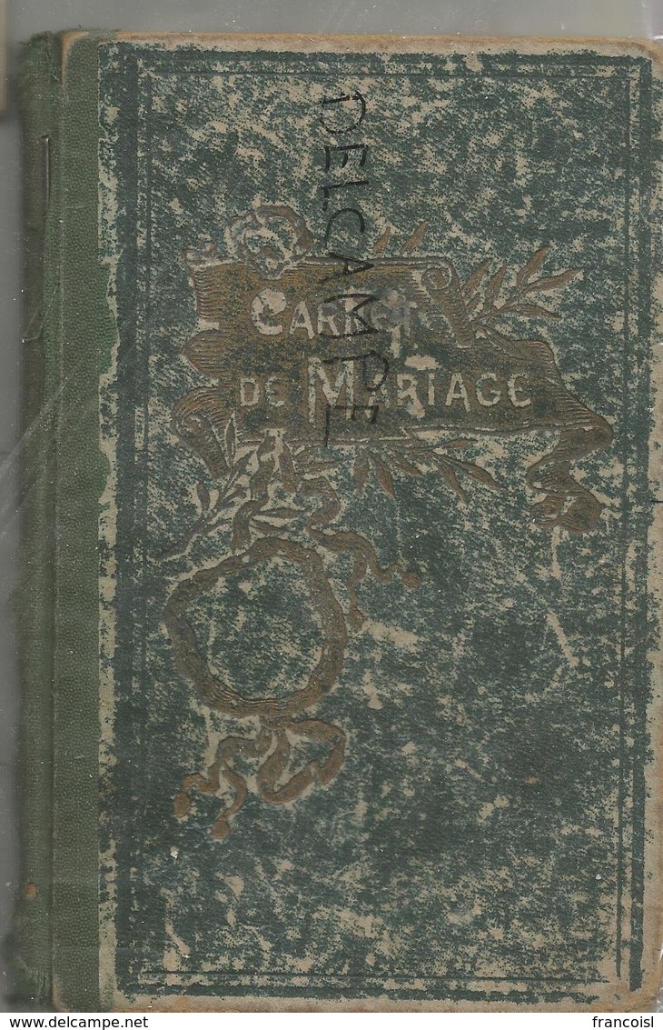 Carnet De Mariage Des époux Nicolas Velaers Et Mariette Collinet à Vottem Le 27 Septembre 1924. - Documents Historiques