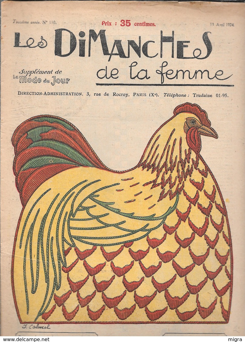 LES DIMANCHES DE LA FEMME - 1924 - 1900 - 1949