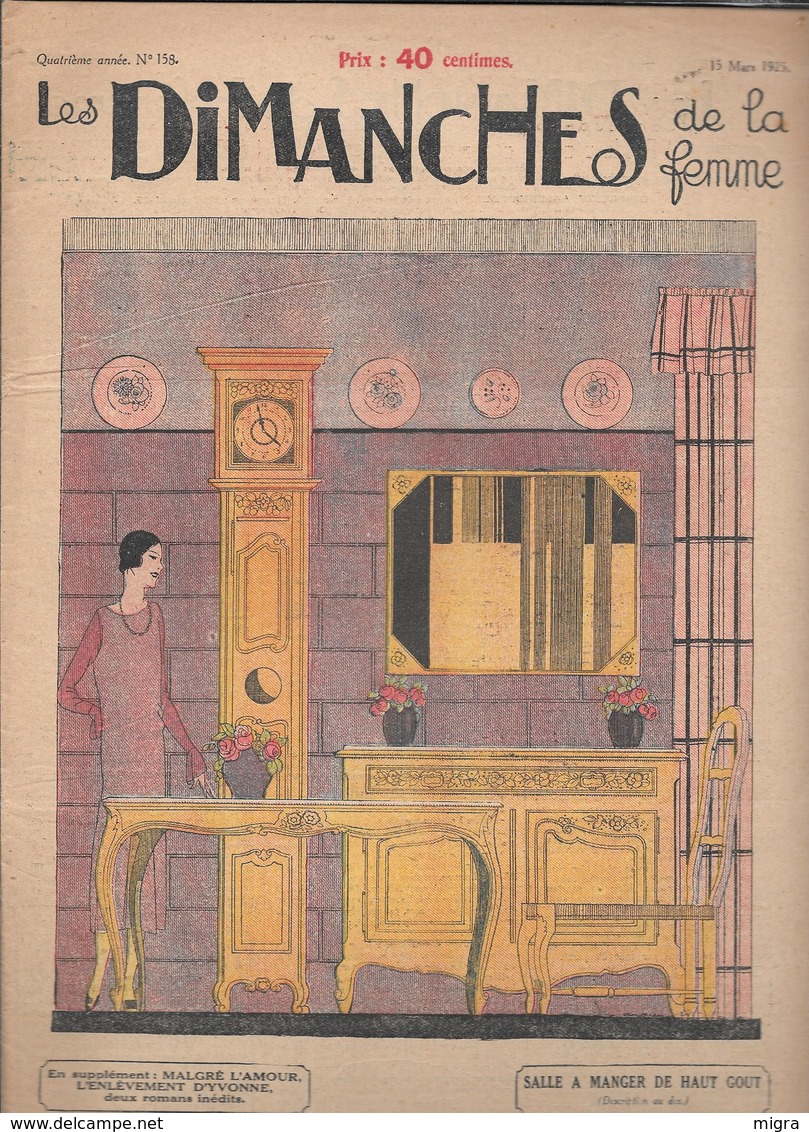 LES DIMANCHES DE LA FEMME - 1925 - 1900 - 1949