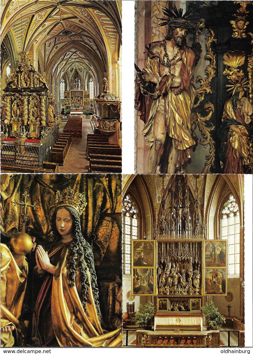 3020w: 4 AKs Pacher Altar In 5360 St. Wolfgang Im Salzkammergut, Ungelaufen, Ca. 1970 - Gmunden
