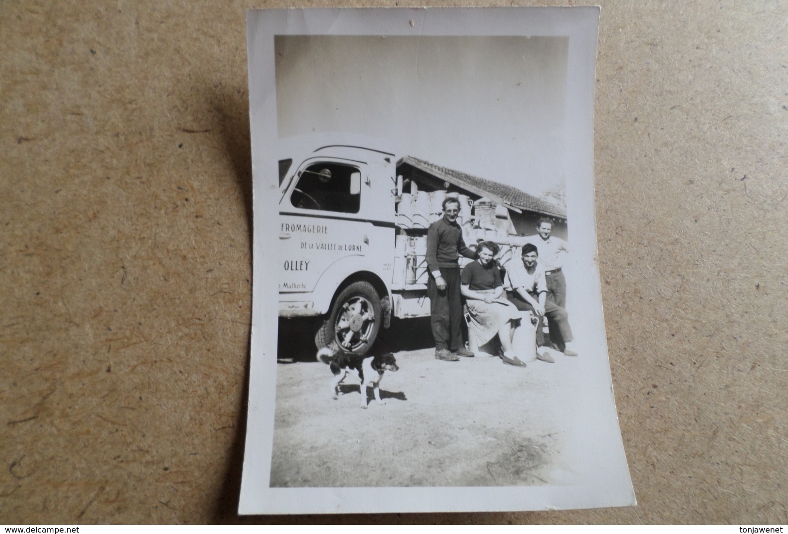 CAMION DE LAIT De La Fromagerie De La Vallée De L'Orne - OLLEY - Goélette Renault ( 54 Meurthe Et Moselle ) - Métiers