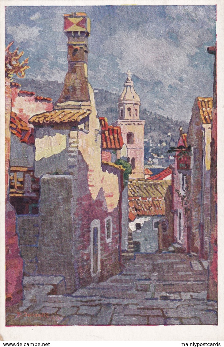 AO70 Dubrovnik, Na Pelinama - Art Postcard - Kroatië