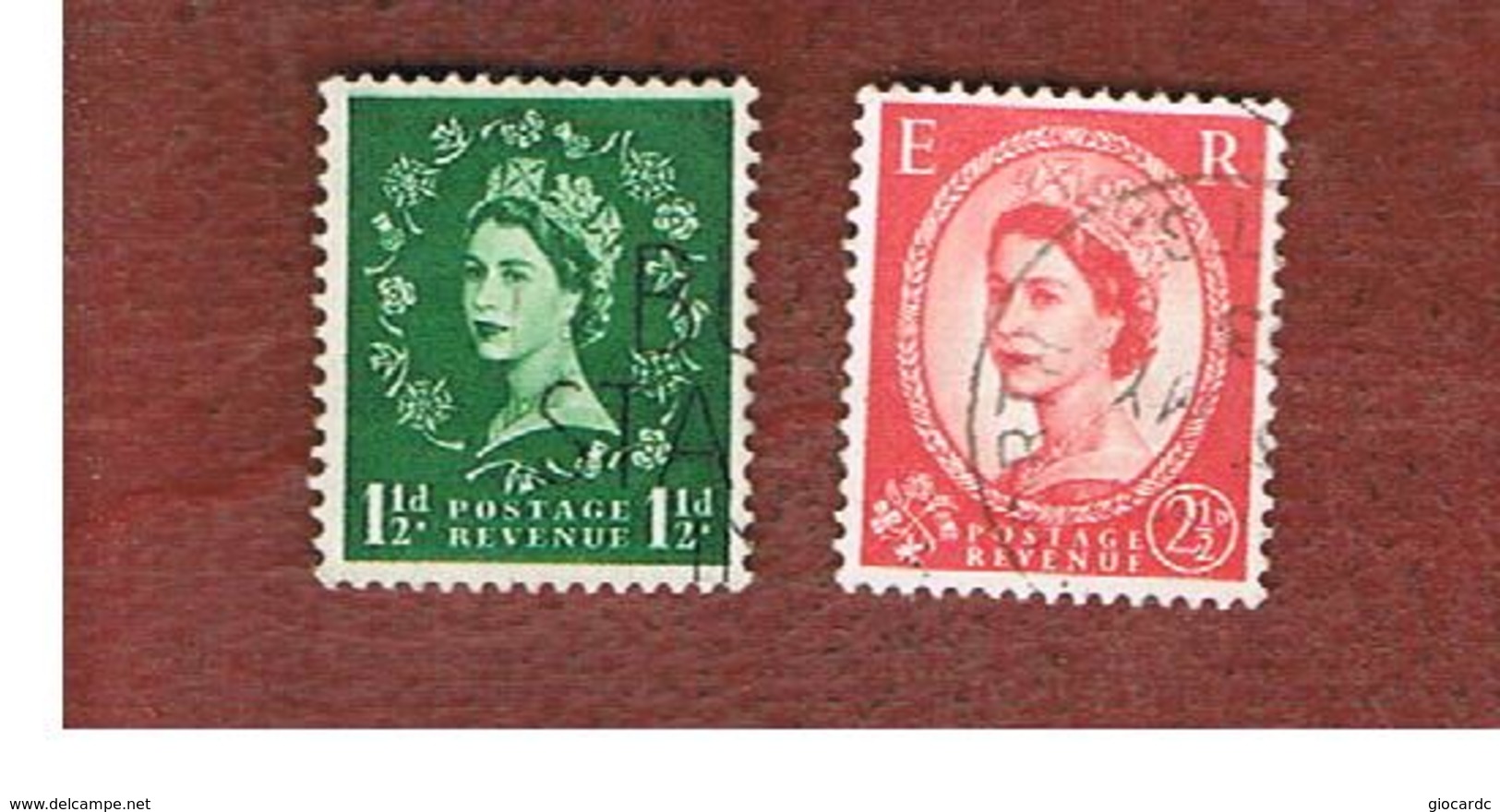 GRAN BRETAGNA (UNITED KINGDOM) -  SG 517.519 - 1952 - ELIZABETH II  4 BLUE     - USED° - Usati