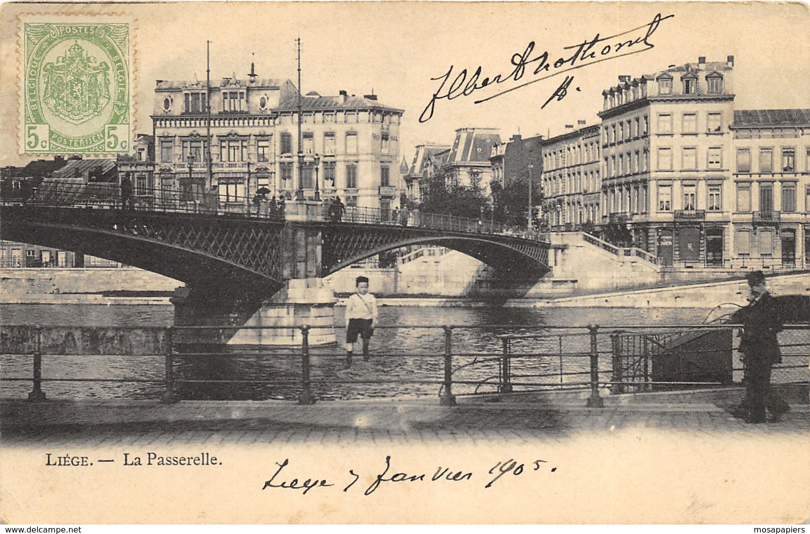 Liège - La Passerelle - 1905 - Ed. Cohn-Donnay - Luik