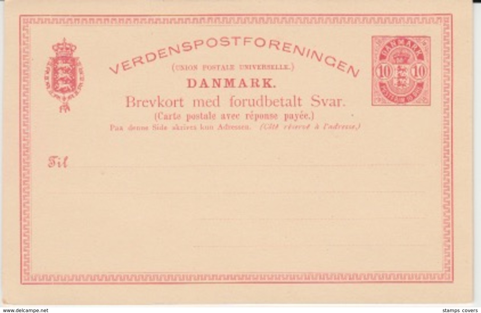 DENMARK BREV-KORT - Entiers Postaux