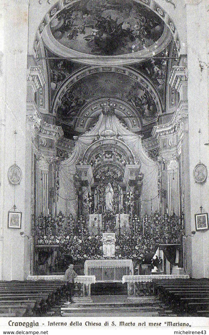 ITALIE - VERBANIA - CRAVEGGIA - Interno Della Chiesa Di S .Marta Nel Mese - Verbania